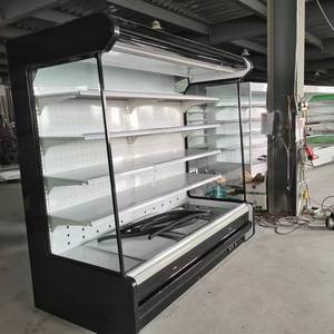 肉野菜果物用SPM商用ディスプレイ冷凍庫スーパーマーケットマルチデッキオープンチラーエアカーテン冷蔵庫 - Product Image 3