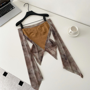 Camicette <span class=keywords><strong>Vintage</strong></span> a Maniche Lunghe in Rete per Donna, Camicie Tinta Unita, <span class=keywords><strong>Top</strong></span> Retrò, Abbigliamento Femminile all'Ingrosso - Product Image 1