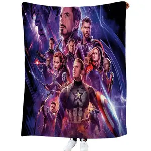 Nome personalizzato <span class=keywords><strong>Thor</strong></span> coperte Fleece traveling Avengers Super Hero regali di compleanno anniversario decorazione della casa coperta del fumetto - Product Image 1