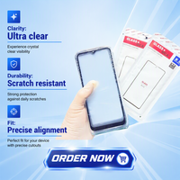Verre OCA pour VIVO Y12 Y15 Y17 Y20 Y21 Y22 Remplacement d'écran Tactile Verre Frontal OCA Pré-Installé HD Clair 100% Testé