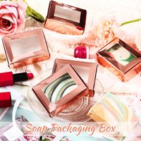 Boîte en papier kraft brillant la plus vendue pour pot de bougie, vernis à ongles, aliments, savon, cosmétiques, cadeaux, boîtes de luxe avec logo, pelliculage brillant