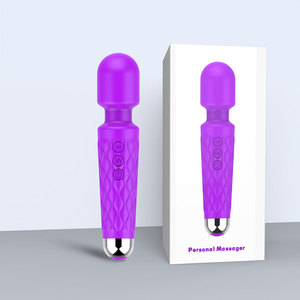 Vente chaude 20 Modes 8 vitesses Silicone femmes Av pour baguette magique vibrateur avec prise de charge pour Clitoris G Spot Massage - Product Image 1