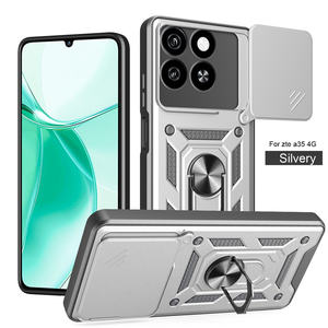Funda Protectora para Teléfono con Soporte Giratorio de TPU+PC para <span class=keywords><strong>ZTE</strong></span> Blade V70 4G/A51/A52/Nubia NEO 3 5G/Axon 60, Anti-Caídas, Ventana Deslizante, Cubierta Trasera Móvil - Product Image 6