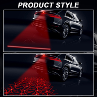 Luz de advertencia trasera de freno de coche PEL, proyector láser de advertencia trasera, Led automático para mantener el espacio y detener la luz de estacionamiento para coche Universal
