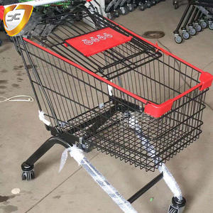 आउटडोर उपयोग के लिए नए हैंड ट्रॉली वाटरप्रूफ स्टील प्लास्टिक जाल संरचना सुविधा स्टोर सुपरमार्केट एक्सेसरीज - Product Image 6