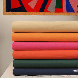 Tela Popelina de Algodón Orgánico 100% Peinado y Tejido, 32x32 68x68, Teñido Liso, Ecológica y Suave para Bolsos y Camisas de Niños, Venta al por Mayor - Product Image 3