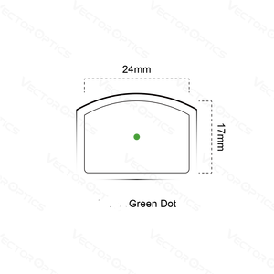 <span class=keywords><strong>Vector</strong></span> Optics-mira telescópica de punto rojo y verde, impermeable IP67, apagado automático, 1x17x24 - Product Image 4