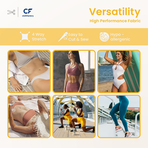 Tissu Nylon Spandex de Qualité Supérieure 230g, Lots en Stock, Extensible dans les 4 Sens, Séchage Rapide, Résistant au Chlore pour Pantalons de Yoga et Vêtements de Sport - Product Image 3