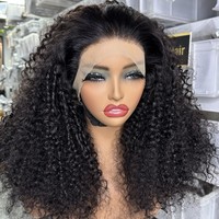Goodluck Livraison Rapide 99J Vietnamien Super Double Dessiné Perruques de Cheveux Humains Piano Couleur Pixie Bouclés Sans Colle Pleine Dentelle Perruques