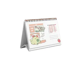 High-end China supplier customized printing desk calendar 2024 Standing Flip Desk Calendar Full Color Printed