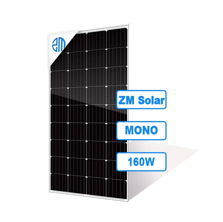 ZM Panel Solar 18v de polietileno y mono 160 w paneles solares de 160 vatios 160 wp