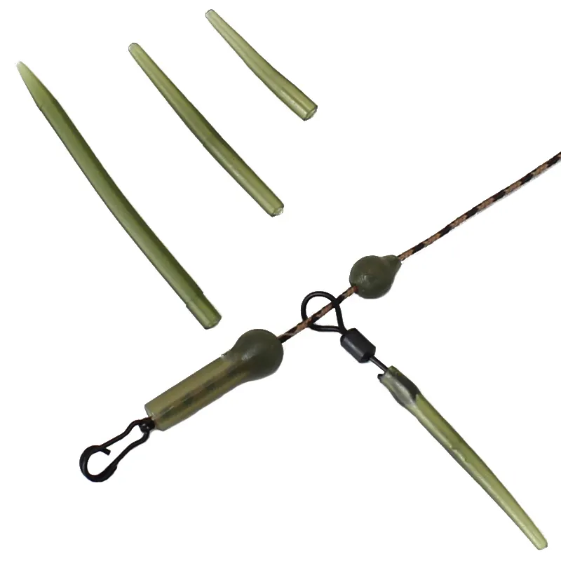 Carp Fishing Accessories Anti Tangle Sleeve Mini Rubber Carp Fishing Rigs Making Connect with Hook 24mm Terminal Tackle