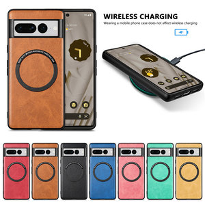 Étui de Téléphone Professionnel Mince en Cuir PU et TPU Magnétique Doux au Toucher Compatible avec la Recharge Sans Fil pour Google <span class=keywords><strong>Pixel</strong></span> <span class=keywords><strong>6</strong></span> 7 Pro - Product Image 2