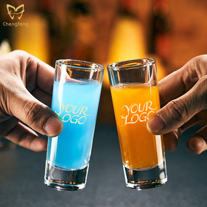 Set di bicchieri alti da 2 once per bicchieri da whisky <span class=keywords><strong>Tequila</strong></span> Vodka Set regalo bicchieri da Shot trasparenti con Base pesante - Product Image 5