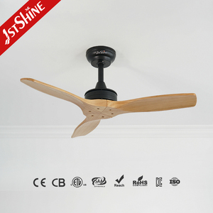 1 ventilatore da soffitto stshine In legno naturale pale silenziose del grande telecomando del vento 35 In. Ventilatore da soffitto senza luce - Product Image 2