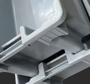 Bền Tote hộp cho thực phẩm lưu trữ Stackable Cá hộp với thùng nhựa xử lý hộp - Product Image 2