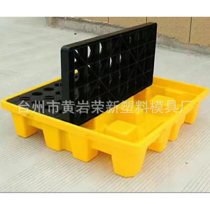 ถาดป้องกันสารเคมีรั่วไหล Rongxin ขนาด 390x390x75 มม. แบบตะแกรง 9 ขา ทางเข้า 4 ทิศทาง ความจุ 120 ลิตร - Product Image 5