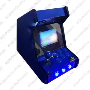 Consola de videojuegos arcade de cóctel clásico pequeño portátil para 2 personas Consola de juegos de mesa de arcade de host original CRT MD3 de 5,5 pulgadas