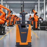Chariot de remorquage électrique AGV Laser Logistics Robot Efork de haute qualité AGV 1.2Ton Robot mobile empilable double face