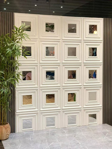 Specchio moderno 3d pannelli parete <span class=keywords><strong>Pvc</strong></span> <span class=keywords><strong>piastrelle</strong></span> <span class=keywords><strong>in</strong></span> plastica dorata - Product Image 6