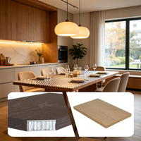 Panneau sandwich en aluminium alvéolé pour meubles de cuisine, résistant aux rayures, aux insectes et aux mites, pour dessus de table de salle à manger (OEM)