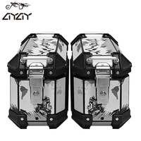 Top Case 18L + Side Case 16L - Modèle Universel pour Motos et Véhicules Électriques - Matériau Aluminium - Étanche et Résistant à l'Eau