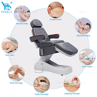 Tianshangli — table de massage avec 3 moteurs électriques, ajustable, lit de cils, fauteuil de traitement du visage pour Salon de beauté