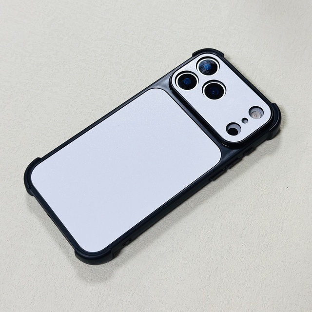 DIY Sublimation Phone Case Blanks Four-Corner Drop-Resistant Flat 2D Heat Press Printing Material PC TPU Hybrid Cover Wholesale