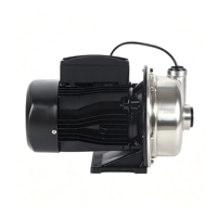 Pompe à eau sous pression pour réservoir d'eau de pluie en acier inoxydable 304, auto-amorçante JET pour l'irrigation de jardin
