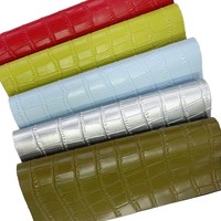 Tas Koper Ramah Lingkungan dari Kulit PU Motif Garis Bambu dan Tekstur Kulit Buaya GQ8057 Ketebalan 0.8mm Pasokan Langsung dari Pabrik