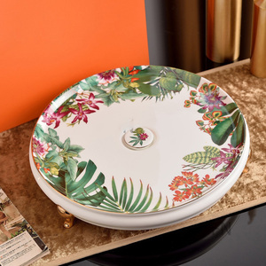 8pcs <b>Set</b> of <b>English</b> Floral Patterned Bone China <b>Tea</b> <b>Set</b> with Tray - Product Image 2