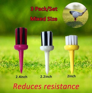 Bán Buôn Biểu Tượng Tùy Chỉnh Nhựa Golf Tee Bàn Chải Không Thể Phá Vỡ Bàn Chải Nhựa 3 Màu Sắc Kích Thước Điều Khiển Đào Tạo Không Thể Phá Vỡ Tee - Product Image 3