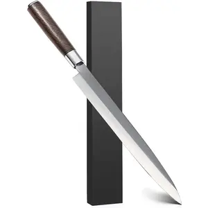 Японский Нож для суши, нож для сашими, филе, нож из нержавеющей стали, нож для лица, японский нож с деревянной ручкой