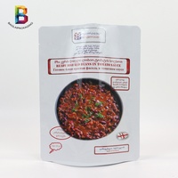 Sachet rétractable en aluminium OEM 350g pour plat instantané de foie et d'estomac de poulet Kaluna