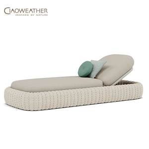 Extérieur <span class=keywords><strong>Hôtel</strong></span> Chaise Longue Cadre en Aluminium Transat Villa Terrasse Rotin Extérieur Pliable Terrasse Bain de Soleil <span class=keywords><strong>Piscine</strong></span> Jardin Chaise Longue - Product Image 4