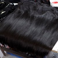 Extensions de cheveux naturels en trame, vente en gros, cheveux humains vierges indiens bruts 10A 12A, double trame, ondulés, en lots
