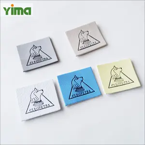 Étiquettes personnalisées en cuir pour vêtement, logo de marque en relief 3D, badges en cuir PU pour jeans, patchs en cuir véritable naturel