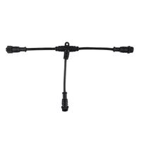 Câble Connecteur T Étanche IP68 - Répartiteur de Lumière LED Industriel 1-vers-2 - Boîtier de Jonction Solaire Extérieur de Qualité Marine