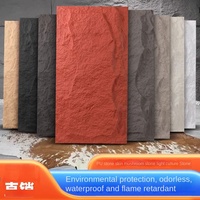 Carreaux muraux extérieurs légers de style champignon en PU imitation pierre WBX pour les vieilles villes