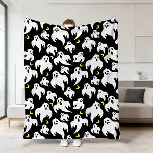 Mantas de Franela Suaves Personalizadas al por Mayor de Fábrica, Mantas de Alta Calidad para Halloween, para Cama, Sofá y Viajes - Product Image 5