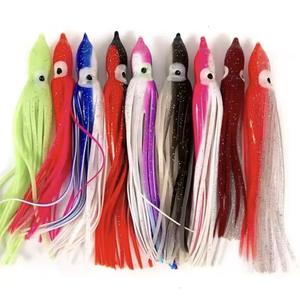 Weihai GuoSong 4CM Resplandor nocturno Faldas de calamar de goma Pulpo Señuelos de pesca suaves - Product Image 1