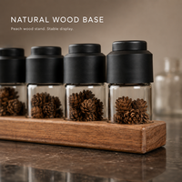 Maywaksy Pot en verre sous vide de 150 ml, récipient hermétique pour le stockage