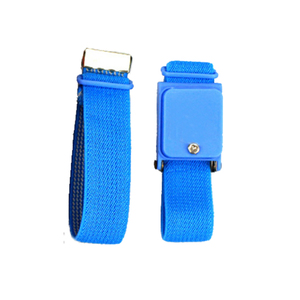 Testeur de dragonne <span class=keywords><strong>ESD</strong></span> antistatique bleu PVC PU et matériau métallique Bracelet de sangle conducteur coloré - Product Image 3