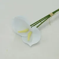 Bunga Anthurium Buatan Tangan dari Plastik Buatan, Buket Pengantin, Dekorasi Pernikahan, Dekorasi Pesta Liburan, Hiasan Rumah