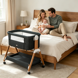 Lit <span class=keywords><strong>de</strong></span> bébé à bascule <span class=keywords><strong>de</strong></span> sécurité haut <span class=keywords><strong>de</strong></span> gamme pour la maison, berceau pour nourrissons et tout-petits, lit cododo, berceau pour nouveau-né, nacelle pour bébé - Product Image 1