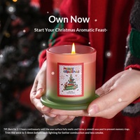 Velas de soja en vaso de cristal esmerilado con forma de campana dorada, aroma a pera inglesa, para curadores de regalos, personalizables, con certificación MSDS