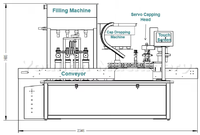 Machine de bouchage automatique monobloc YTSP-500, ligne de production d'embouteillage intégrée pour boissons, poudres, huiles, petits flacons en verre