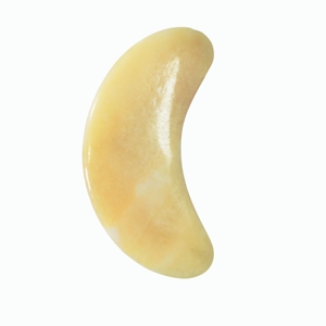 Portable Beige Yellow <b>jade</b> Guasha Facial scraping board gua sha stone for face - Product Image 1