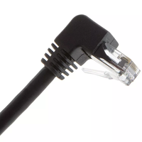 Câble réseau Ethernet LAN RJ45 Cat5 Cat5e Cat6 Cat7 Cat8 à angle droit 90 degrés UTP FTP blindé en sac OPP