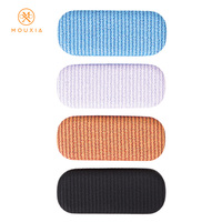 Étui rigide en PU pour lunettes, personnalisable avec logo, boîte à lunettes multicolore texture lin, étui à lunettes optiques et solaires, vente en gros
